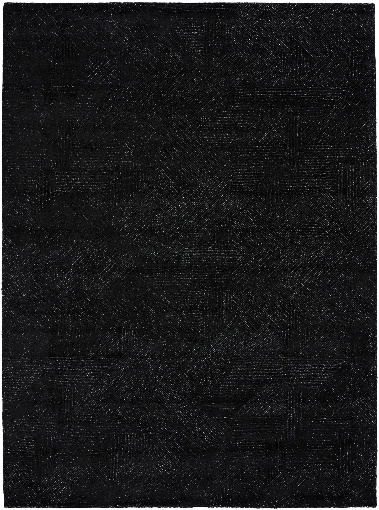 Michael Amini Ma30 Star SMR01 Black Contemporary Hand Tufted Rug