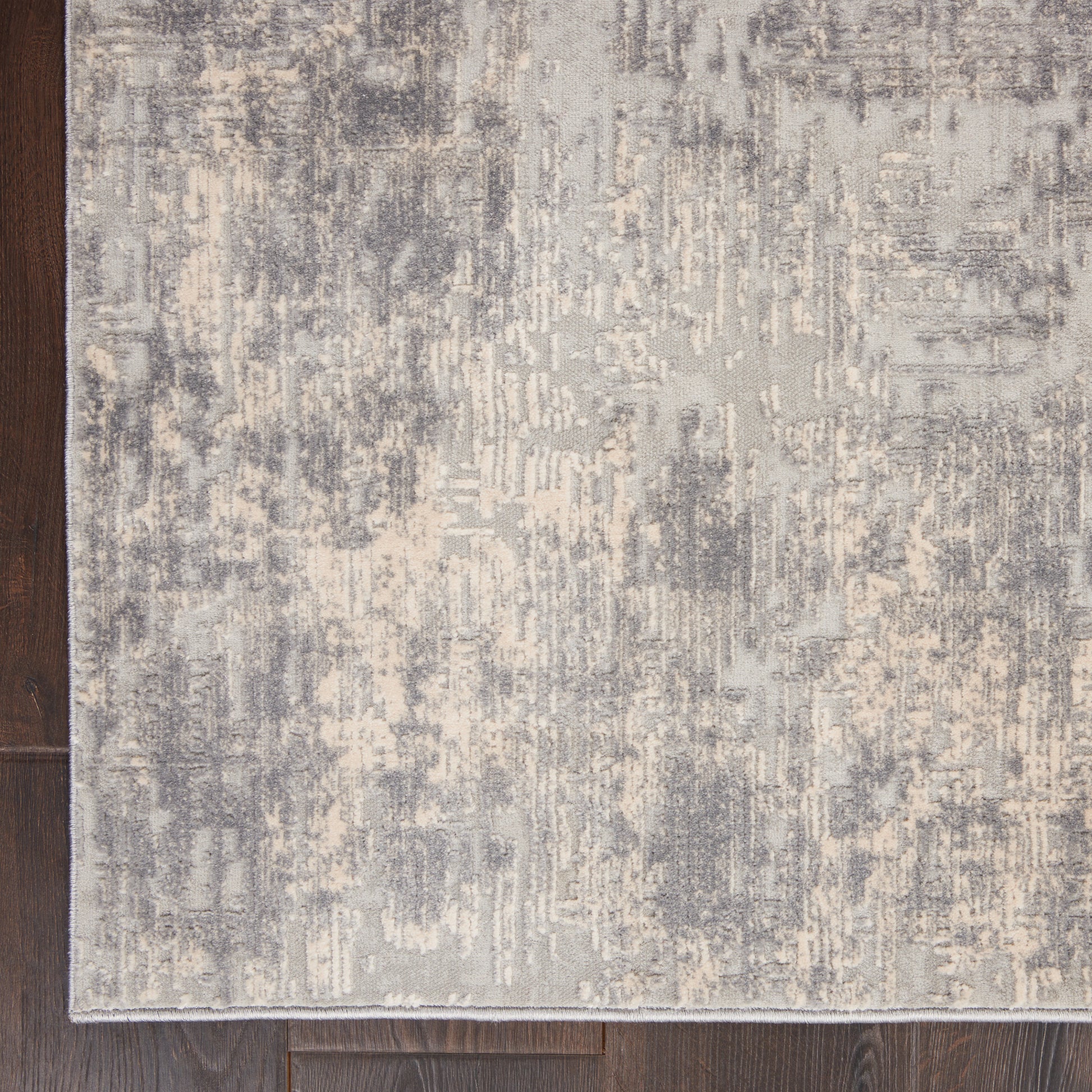 Nourison Home Rustic Textures  Ivory Silver  Contemporary