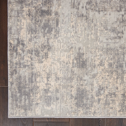 Nourison Home Rustic Textures  Ivory Silver  Contemporary