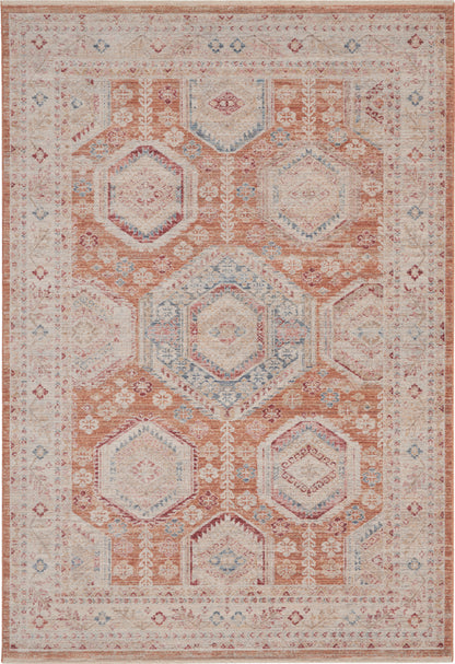 Nourison Home Homestead HMS01 Brick Traditional Power-loomed Rug