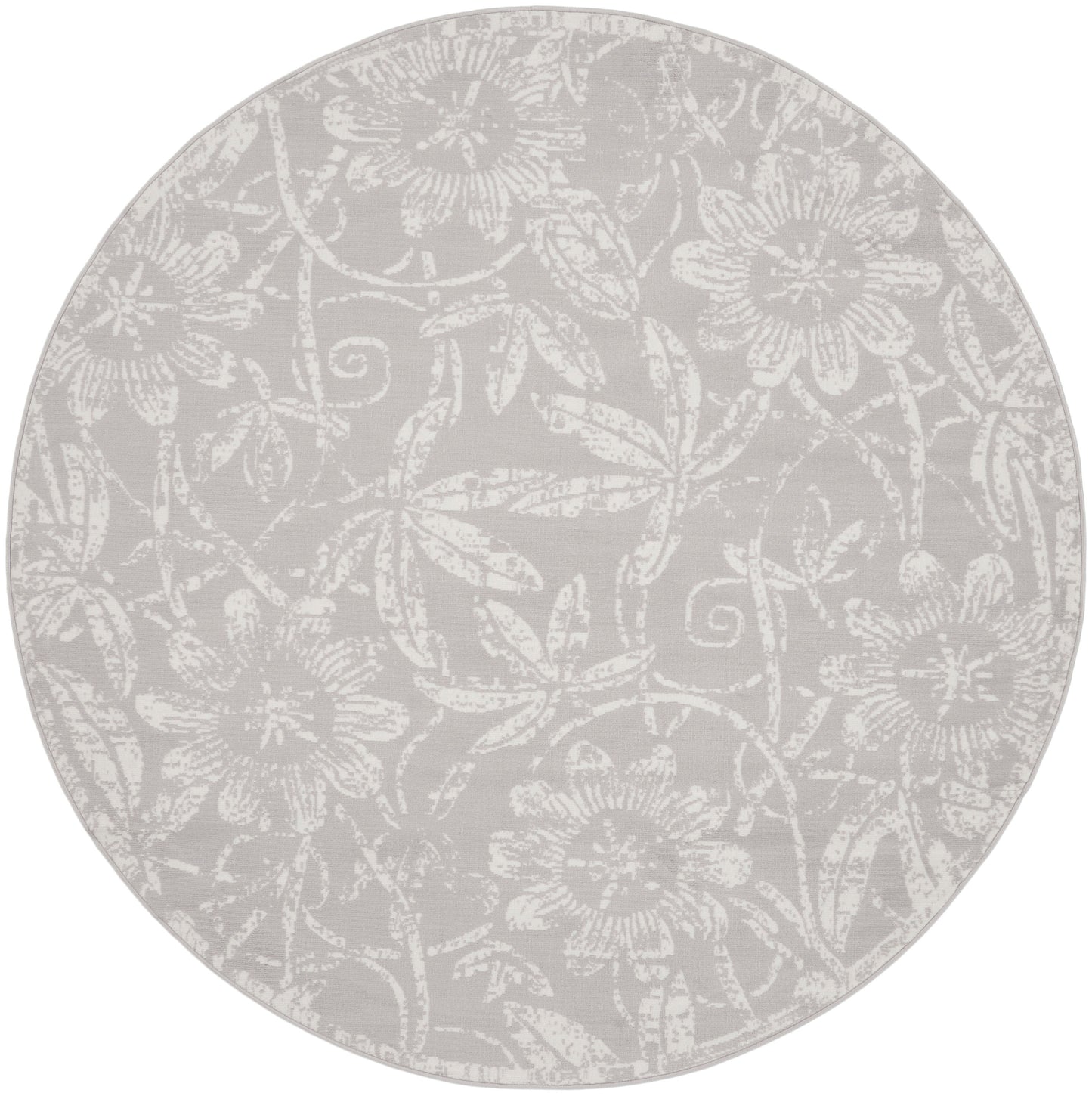 Nourison Home Whimsicle WHS05 Grey Contemporary Power-loomed Rug