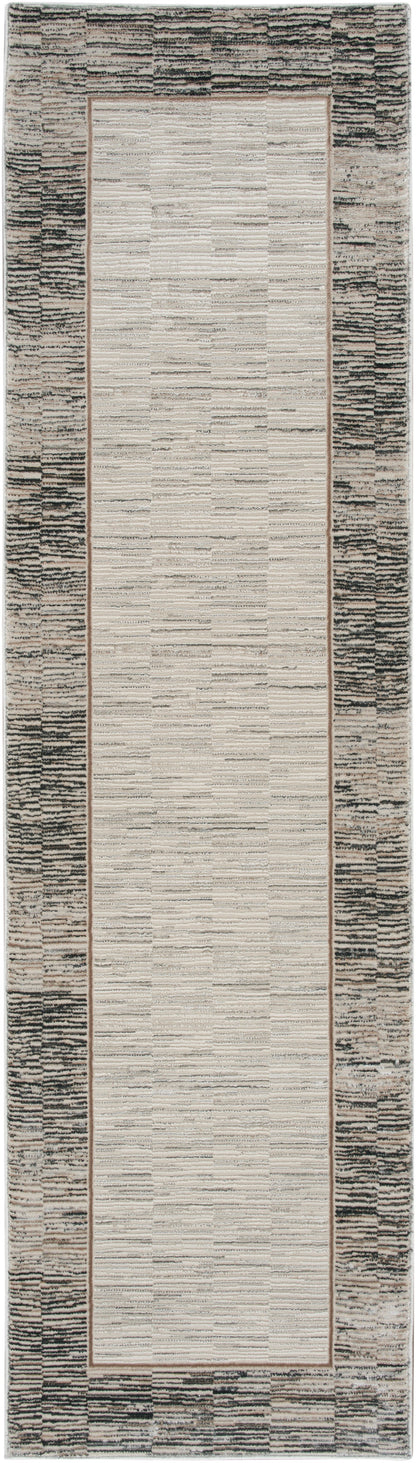 Nourison Home Desire DSR02 Grey Black Contemporary Power-loomed Rug