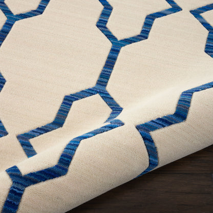 Barclay Butera Butera Collection  Ivory Navy  Transitional