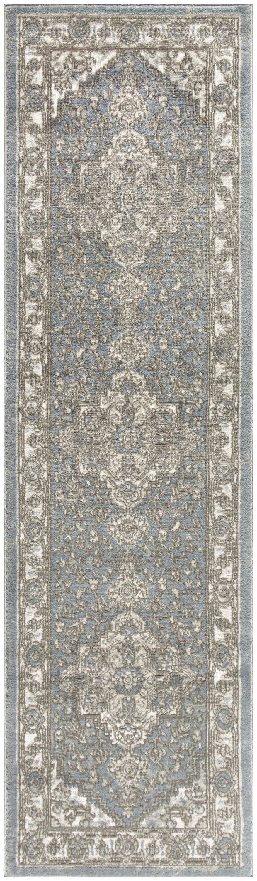 Nourison Home Quarry QUA05 Blue Transitional Power-loomed Rugs