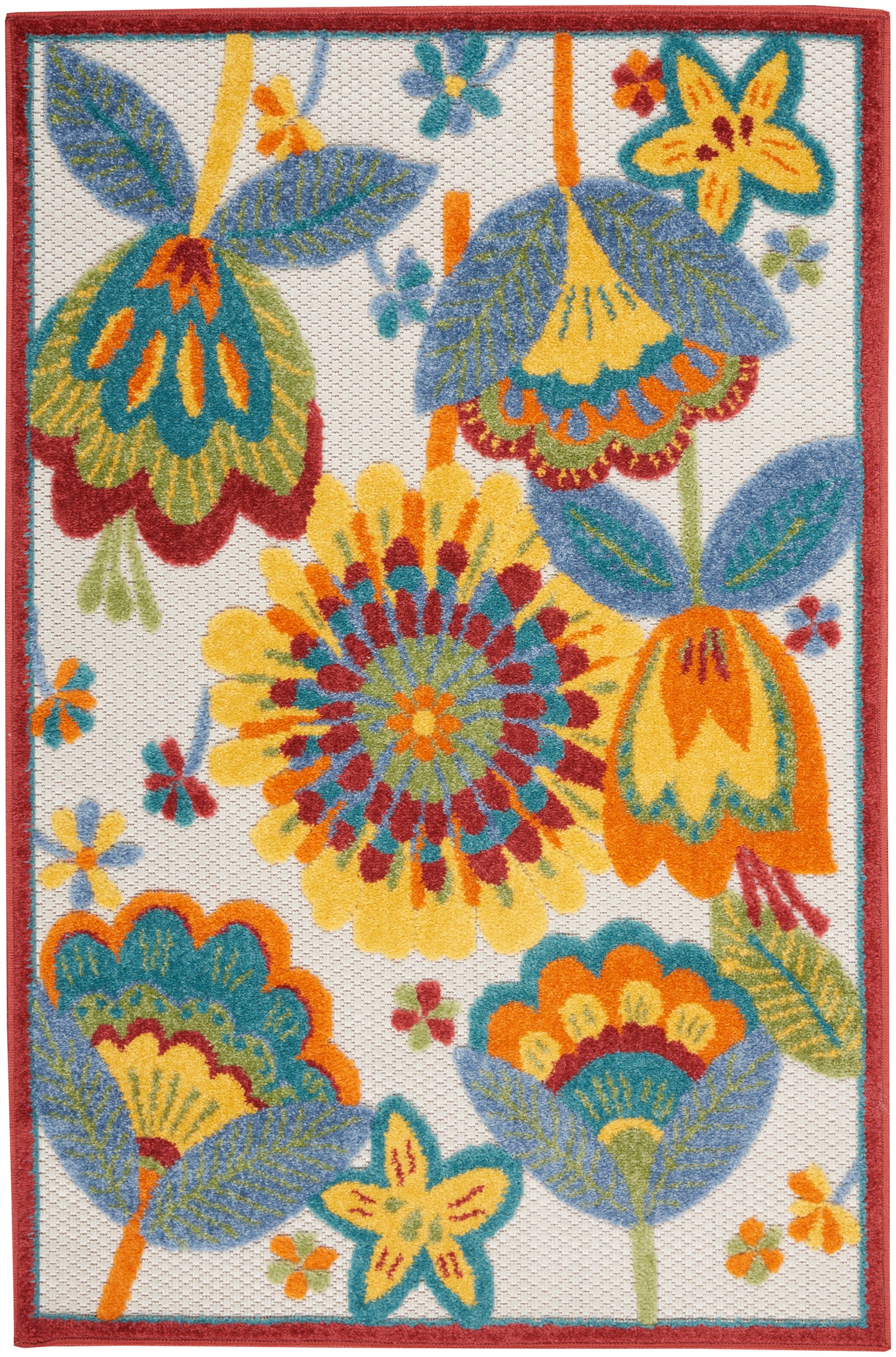 Nourison Home Aloha ALH25 Multicolor Contemporary Power-loomed Rugs