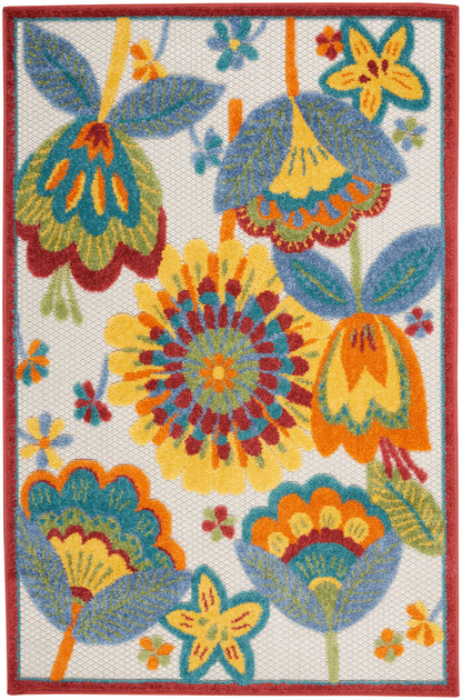 Nourison Home Aloha ALH25 Multicolor Contemporary Power-loomed Rugs