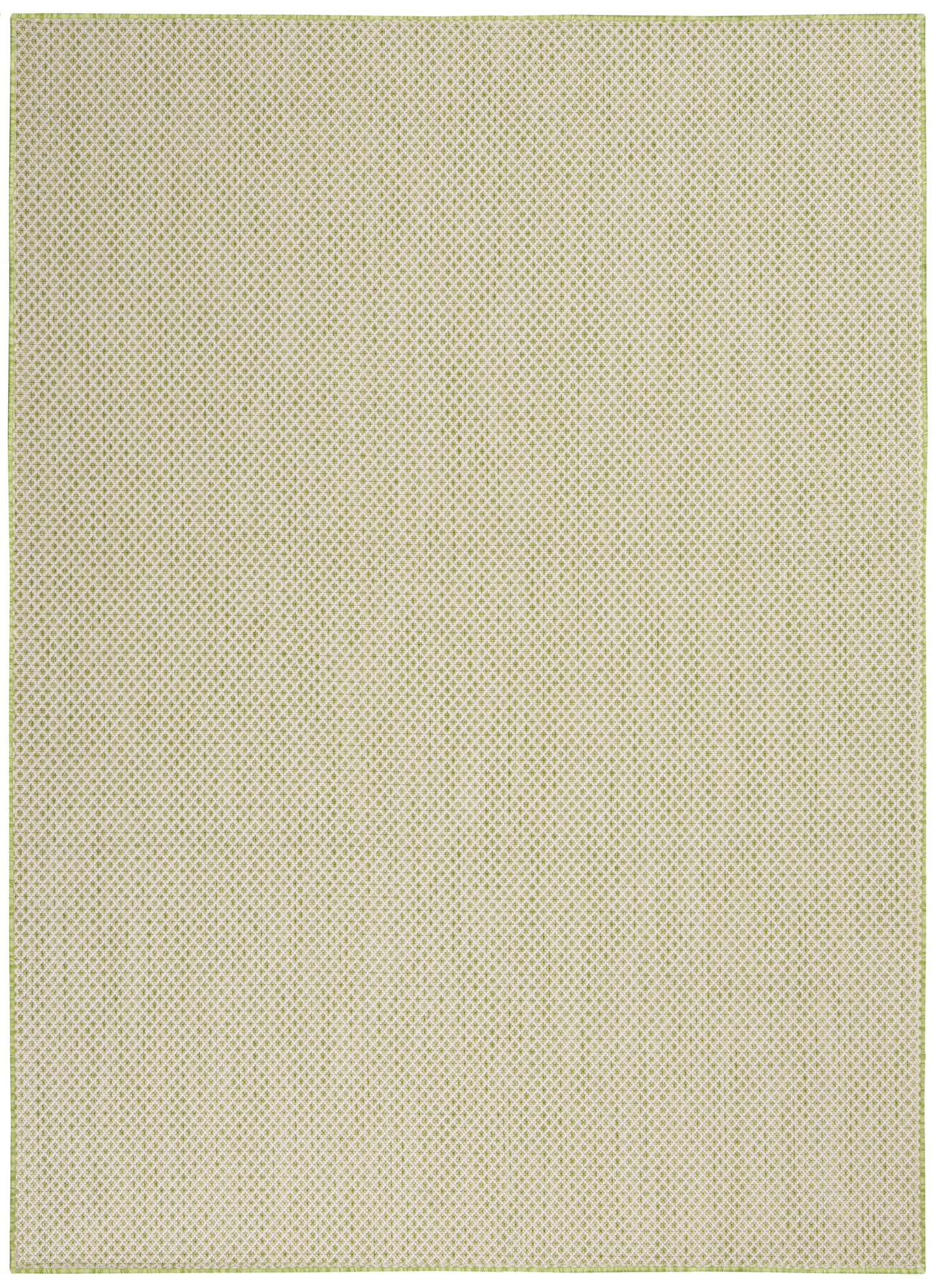 Nourison Home Courtyard COU01 Ivory Green Contemporary Power-loomed Rug