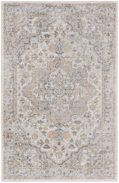 Nourison Home Astra Machine Washable ASW12 Silver Grey Traditional Power-loomed Rug