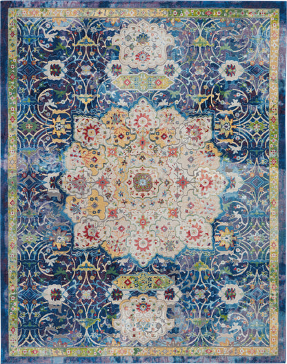 Nourison Home Ankara Global  Blue  Traditional