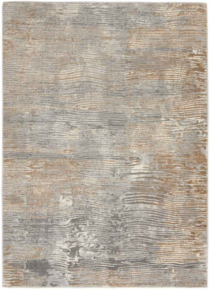 Nourison Home Solace SLA01 Grey Beige Contemporary Power-loomed Rug