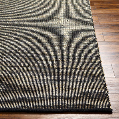 Surya Demi DEM-2300 Black Rustic Woven Rug