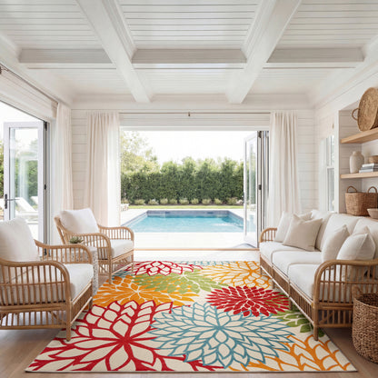 Nourison Home Aloha  Green  Contemporary
