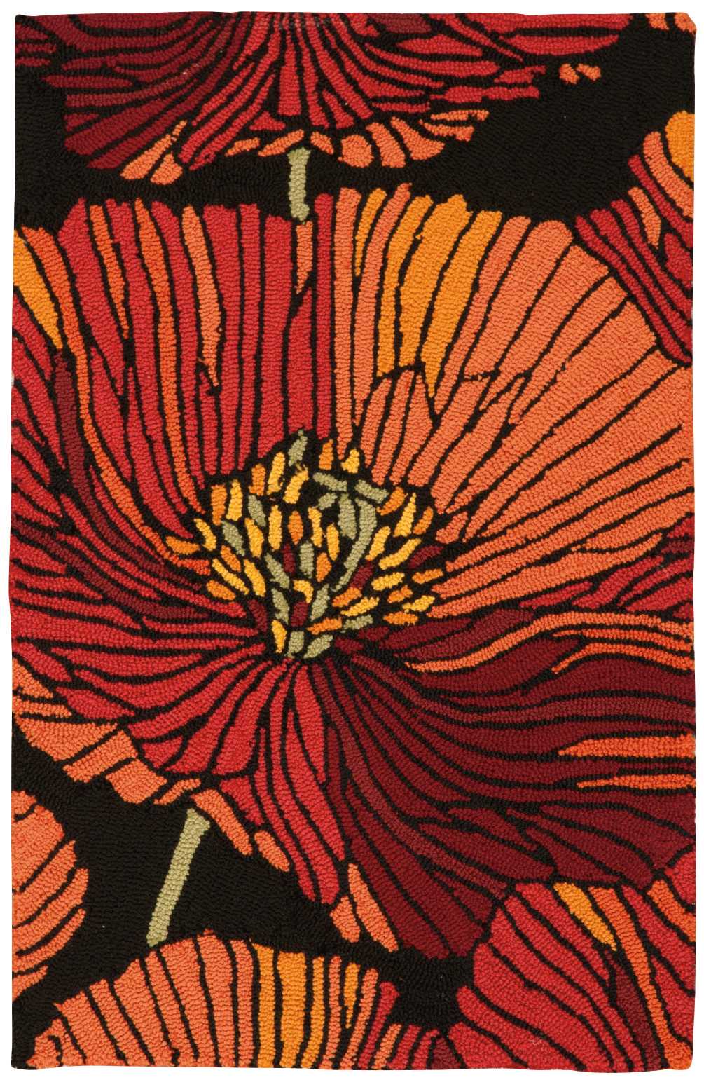 Nourison Home Fantasy FA24 Black Contemporary Hooked Rug
