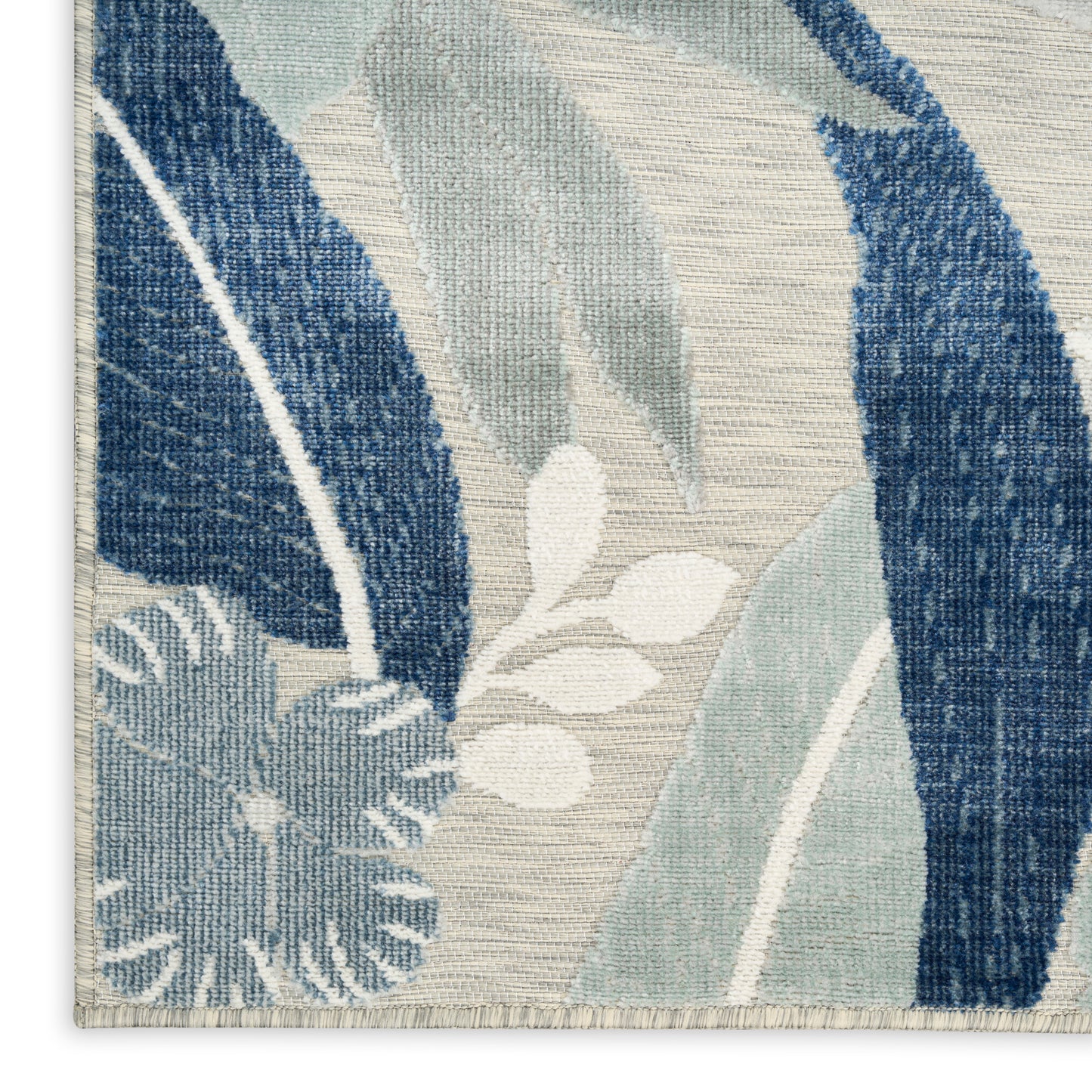 Nourison Home Suncoast  Grey Navy  Contemporary