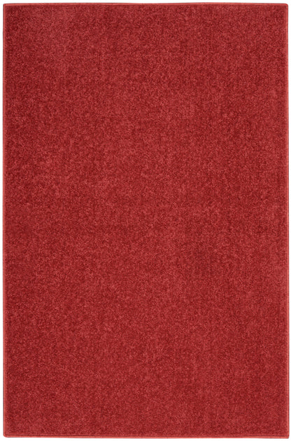 Nourison Home Nourison Essentials NRE01 Brick Red Contemporary Power-loomed Rug