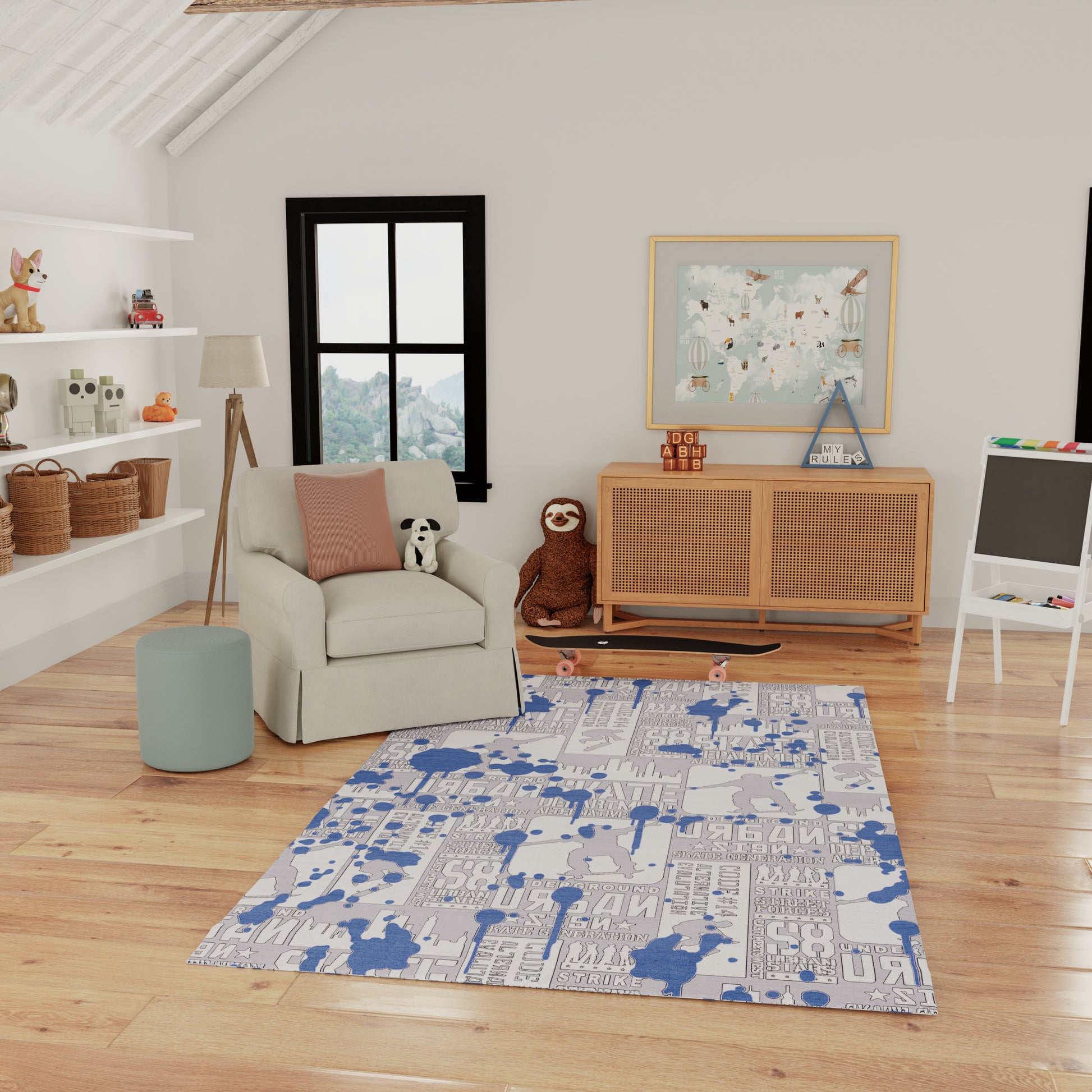 Nourison Home Imagination  Blue  Contemporary