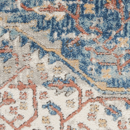 Nourison Home Quarry  Blue Grey  Traditional