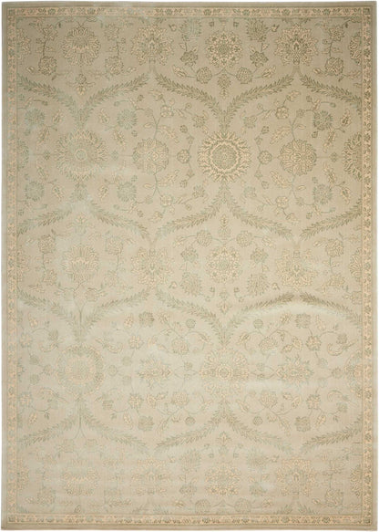 Nourison Home Luminance LUM04 Cream Mint Transitional Loomed Rug