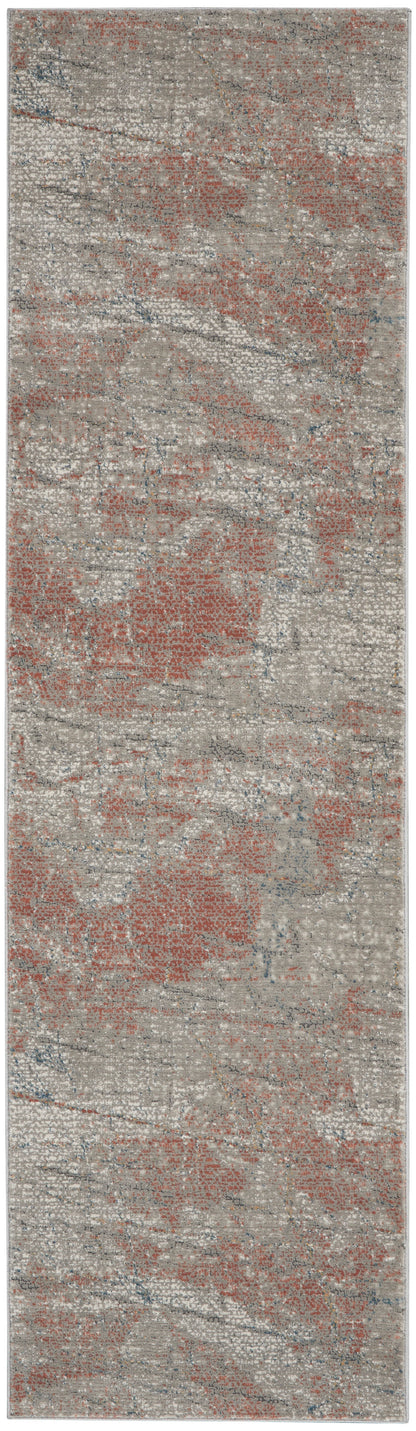 Nourison Home Rustic Textures RUS15 Light Grey Rust Contemporary Power-loomed Rugs
