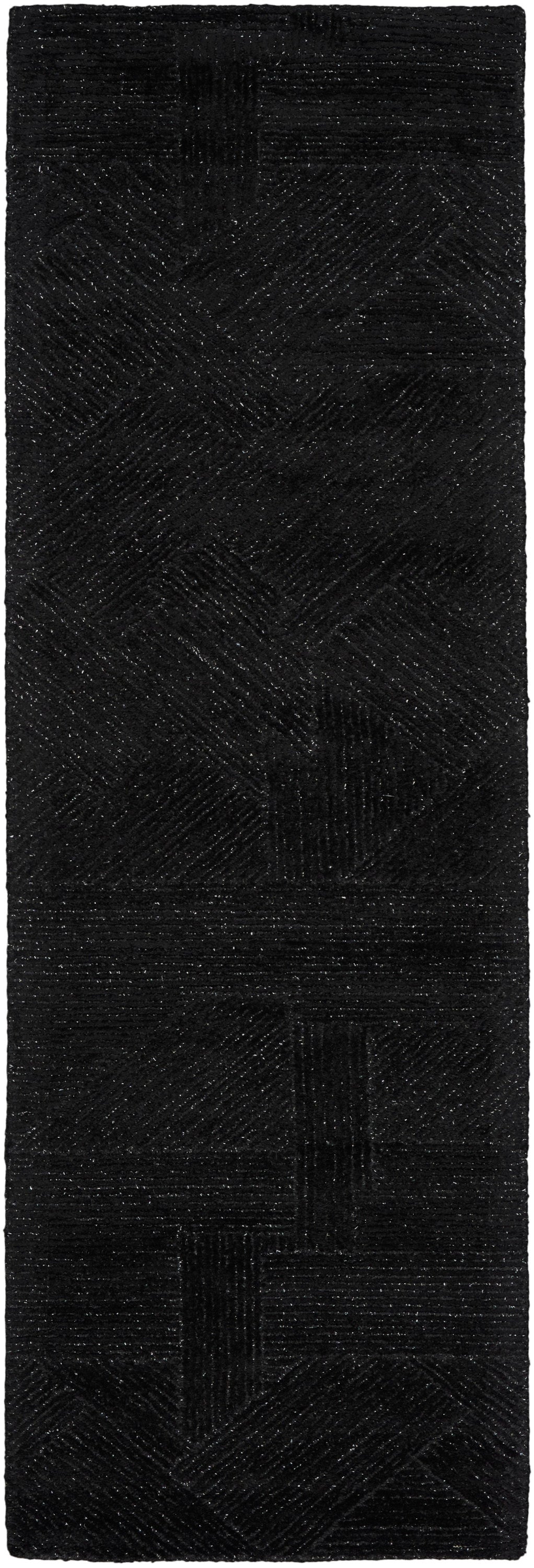 Michael Amini Ma30 Star SMR01 Black Contemporary Hand Tufted Rug