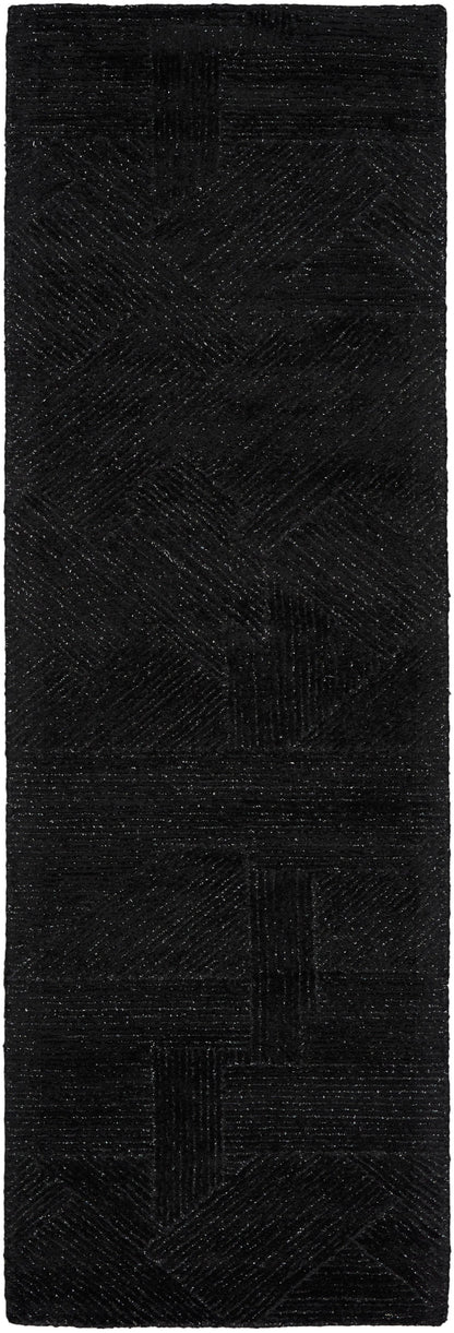 Michael Amini Ma30 Star SMR01 Black Contemporary Hand Tufted Rug