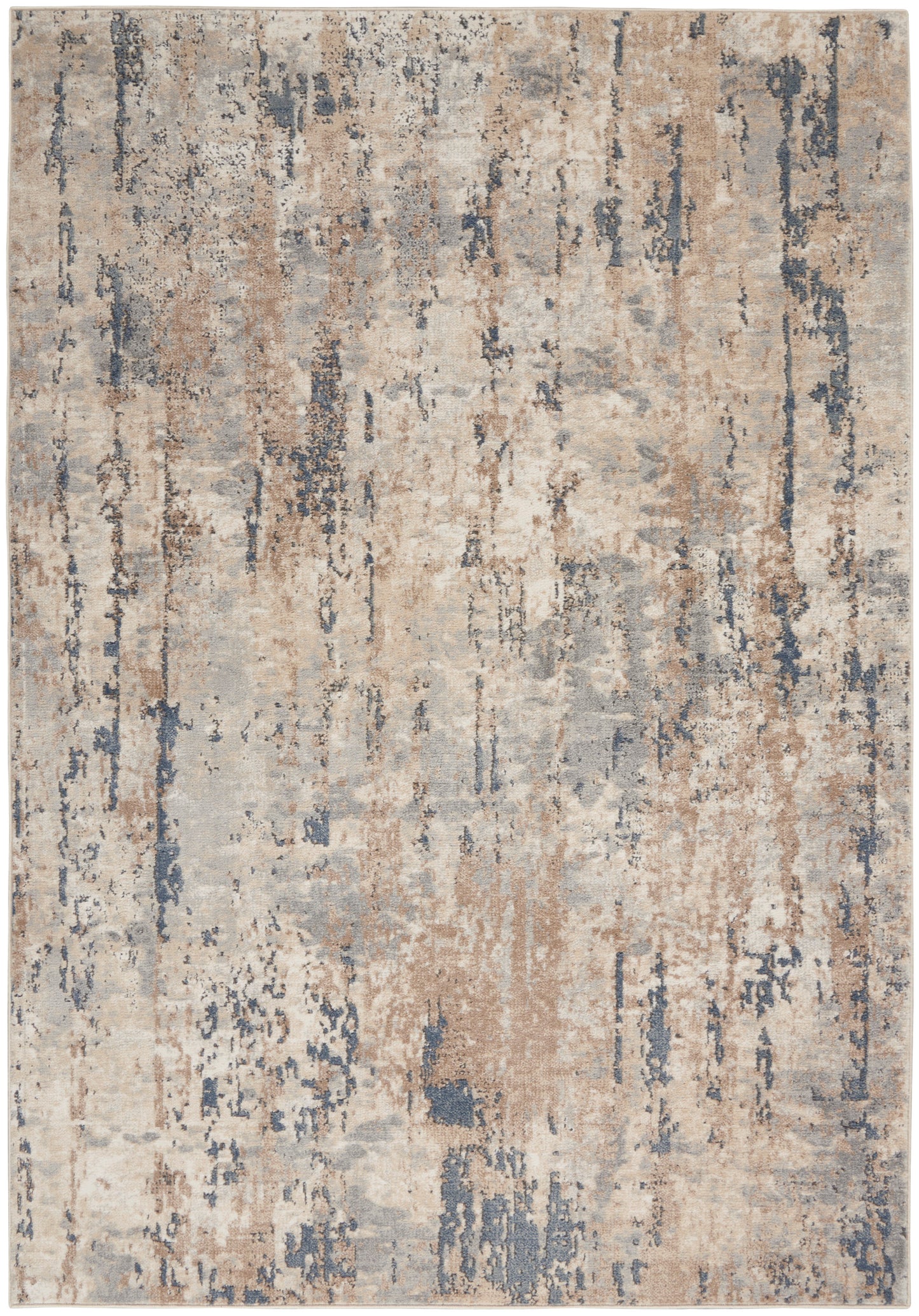 Nourison Home Quarry QUA01 Beige Grey Contemporary Power-loomed Rugs