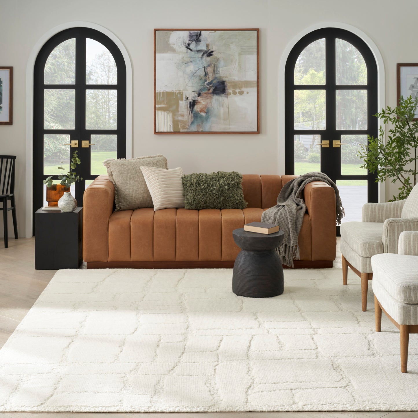 Nourison Home Blanco  Ivory  Contemporary