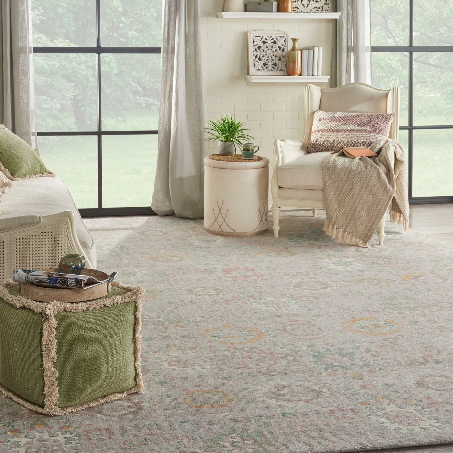 Nourison Home Twilight  Grey Multicolor  Transitional