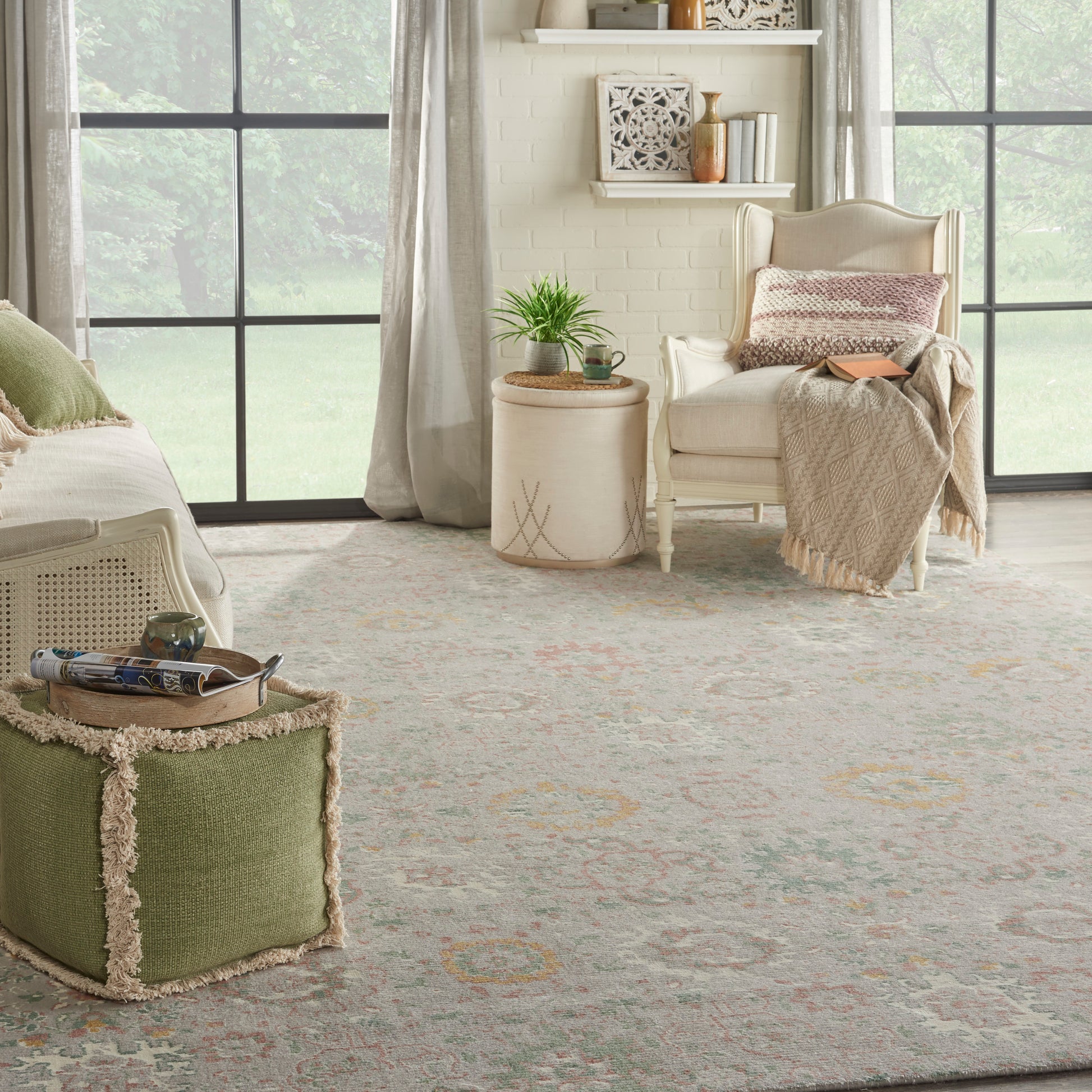 Nourison Home Twilight  Grey Multicolor  Transitional