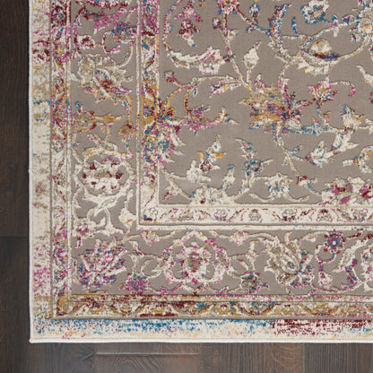 Nourison Home Melody  Grey Multicolor  Traditional