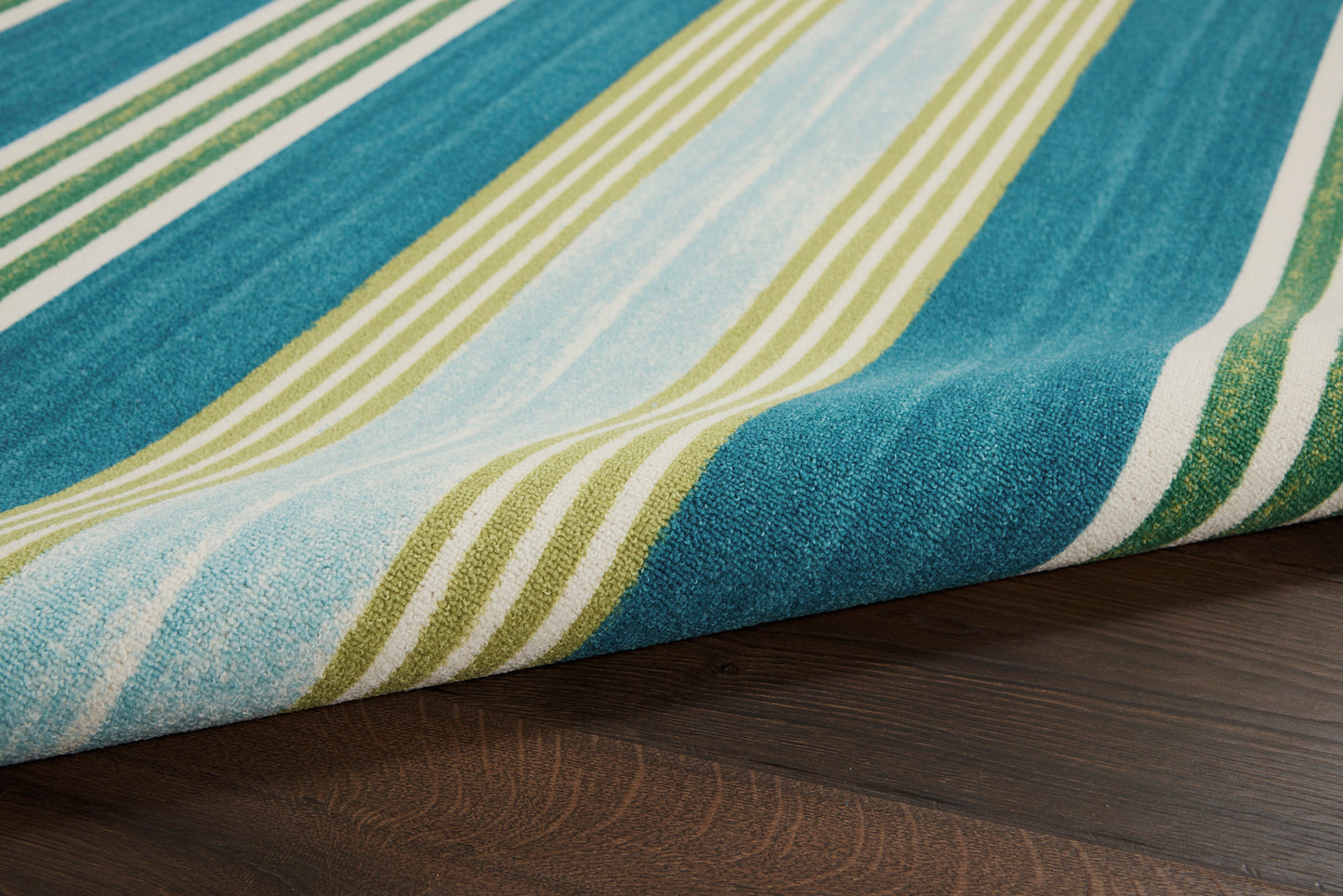 Waverly Sun N Shade  Green Teal  Contemporary