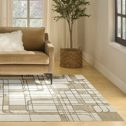 Nourison Home Nordic  Ivory Multicolor  Contemporary