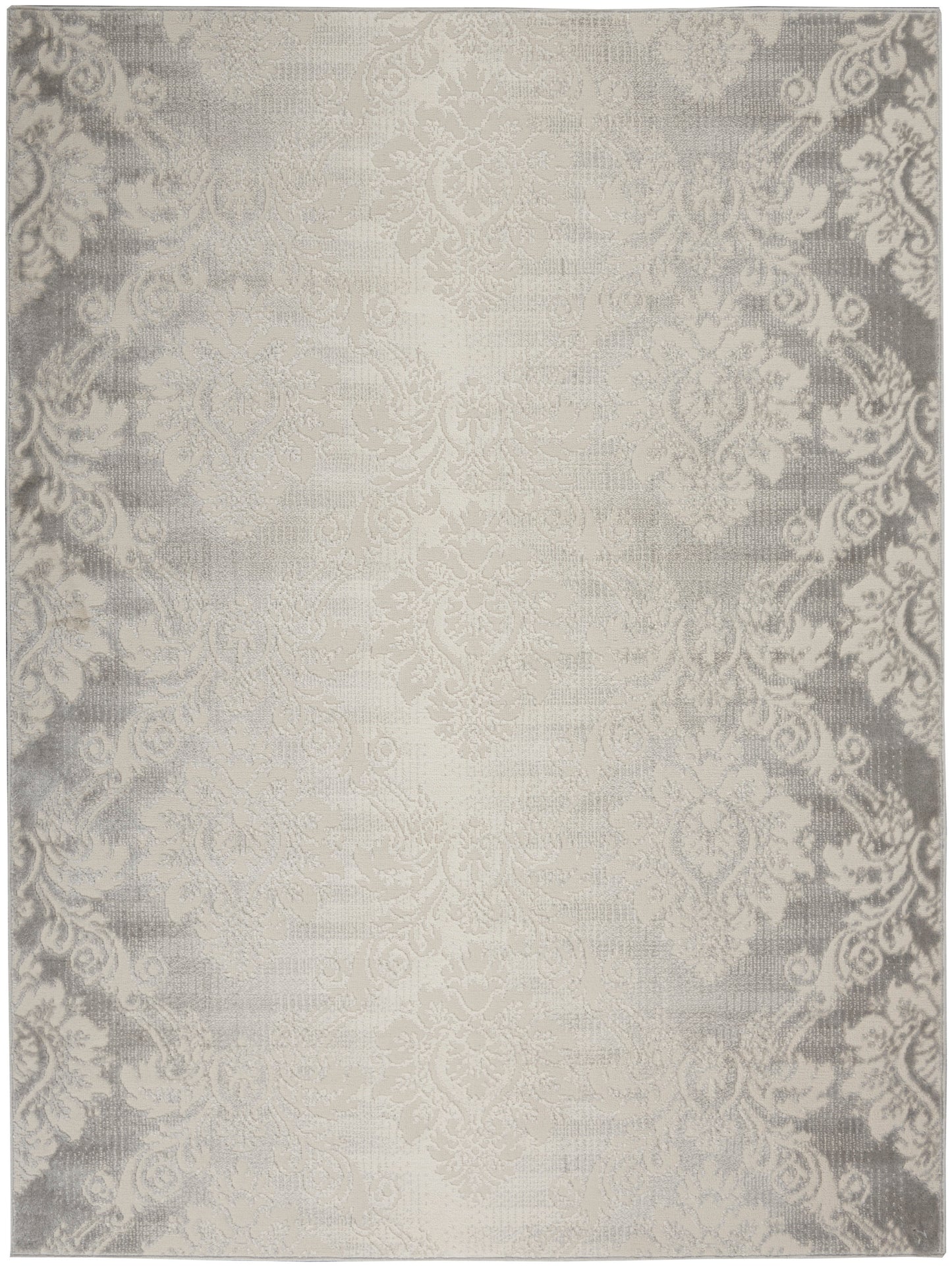 Nourison Home Elation ETN03 Ivory Grey Traditional Power-loomed Rug