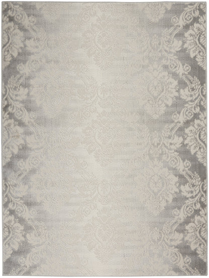 Nourison Home Elation ETN03 Ivory Grey Traditional Power-loomed Rug
