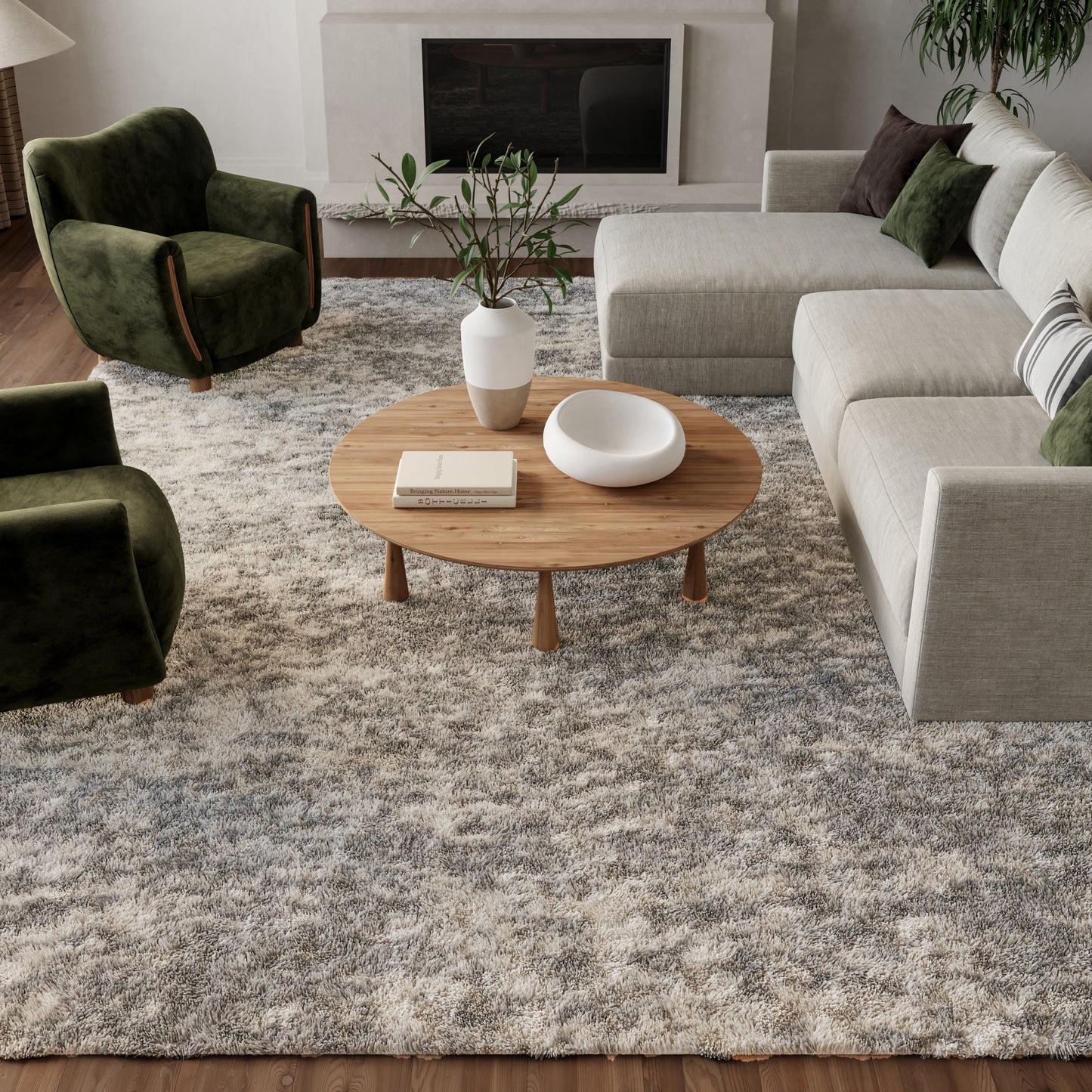 Nourison Home Dreamy Shag  Charcoal Grey  Contemporary