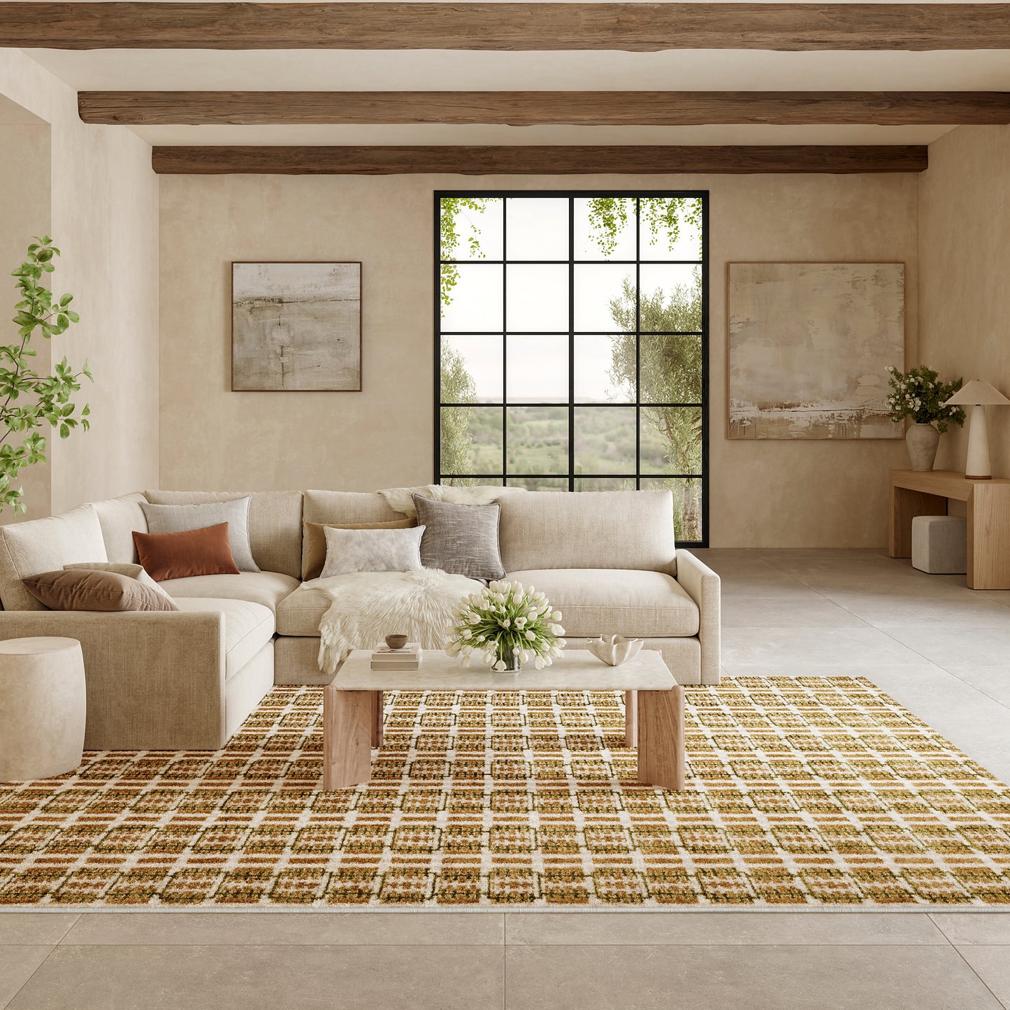 Nourison Home Nordic  Multicolor  Contemporary