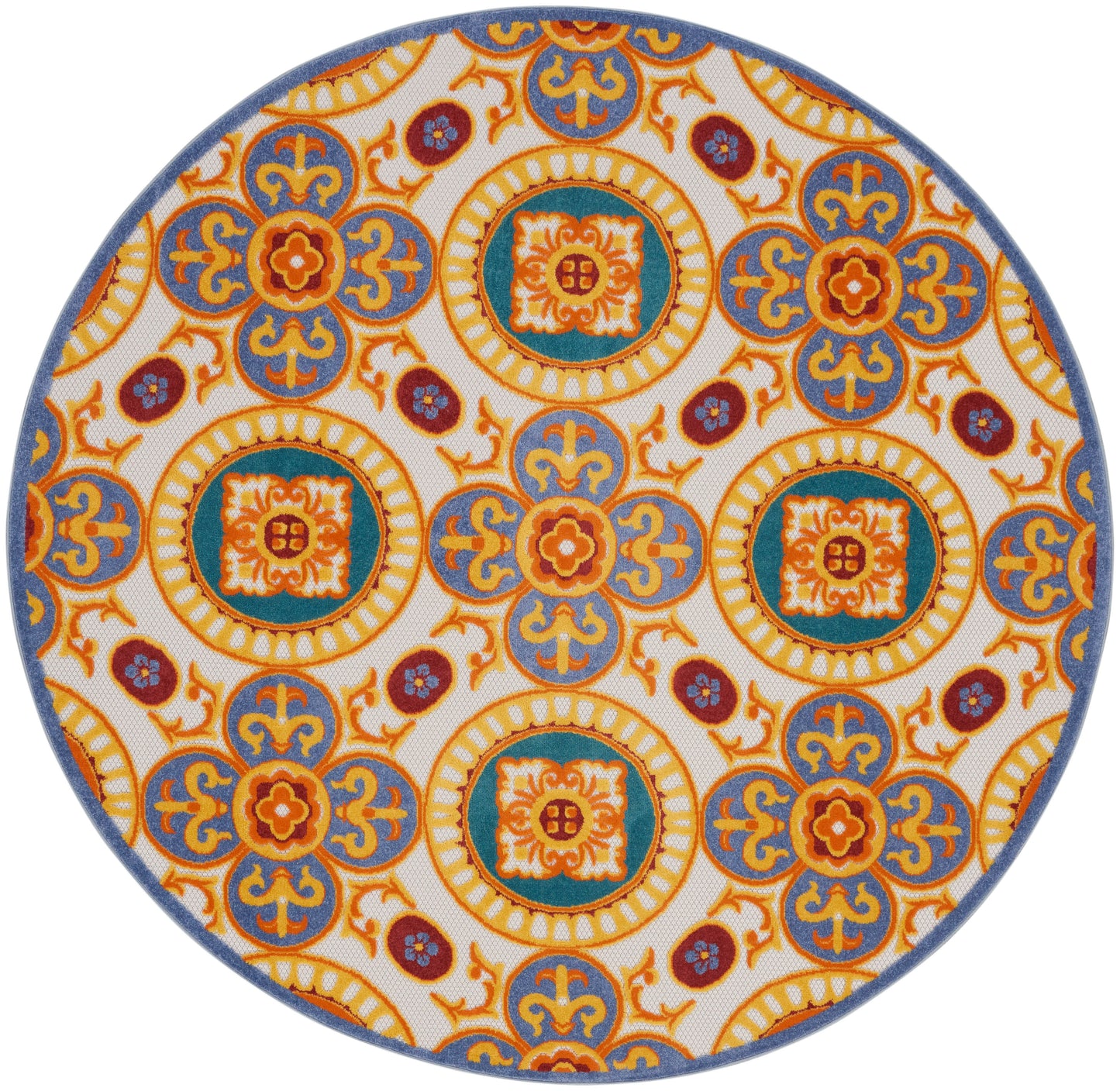 Nourison Home Aloha ALH30 Multicolor Contemporary Power-loomed Rugs