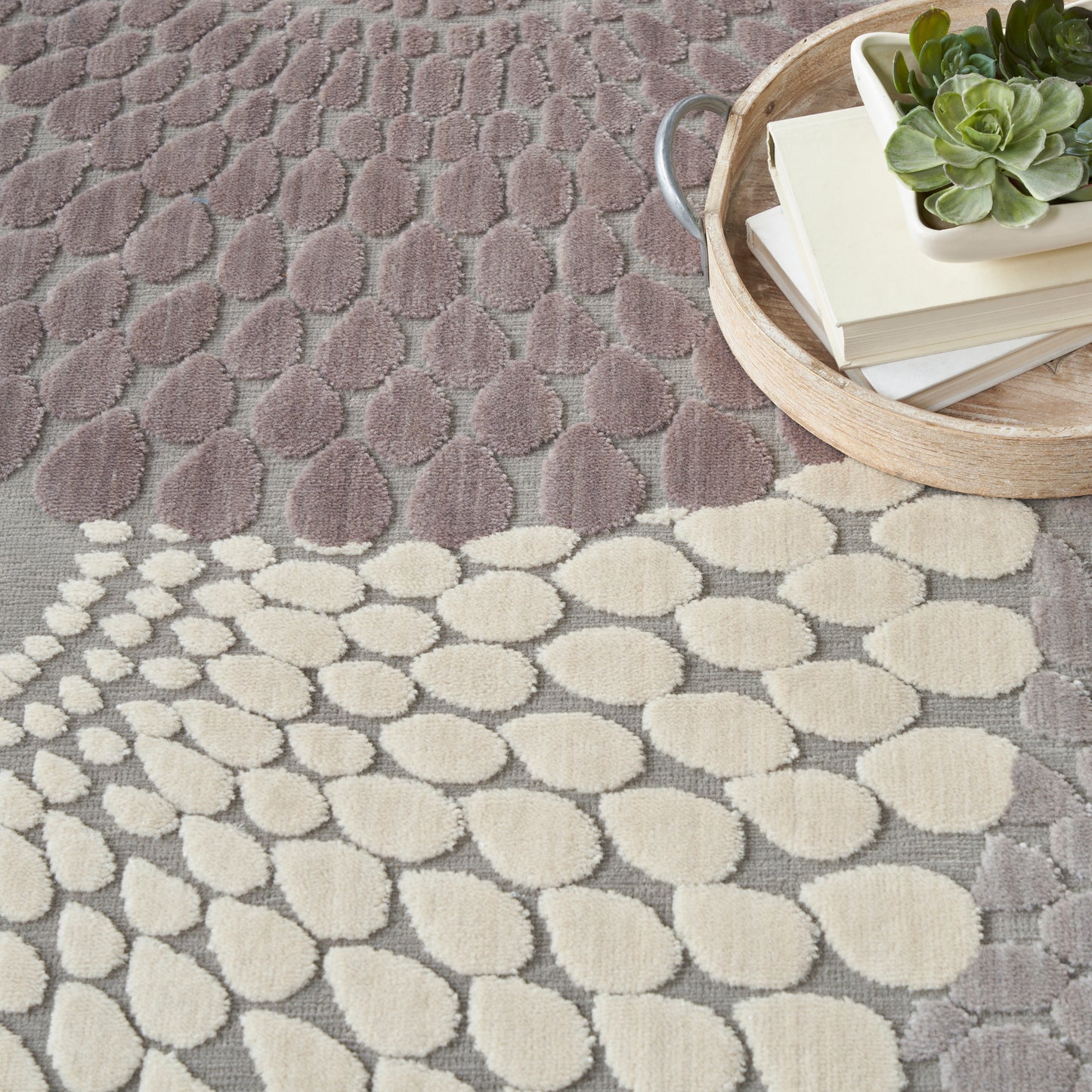 Nourison Home Graphic Illusions  Grey  Contemporary