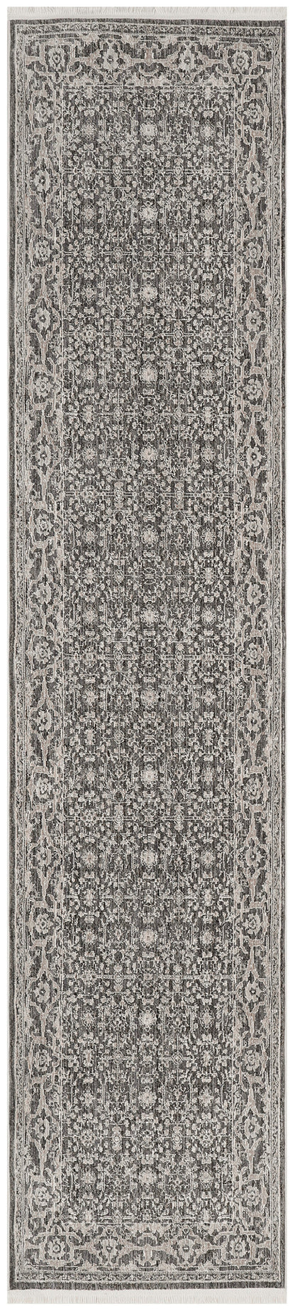 Nourison Home Shadows SHW04 Charcoal Ivory Traditional Loom-woven Rug