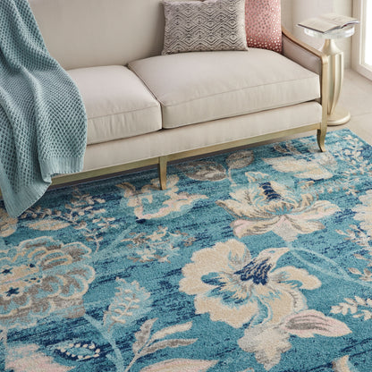Nourison Home Tranquil  Turquoise  Contemporary