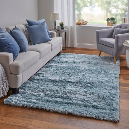 Feizy Indochine 4550F Light Aqua Modern/Luxury & Glam/Casual Hand Tufted Rug - Rugs - Feizy - Atlanta Designer Rugs