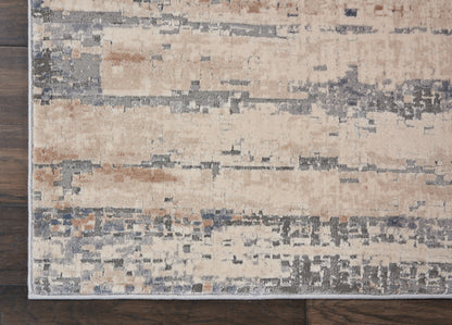 Nourison Home Rustic Textures  Beige Grey  Contemporary