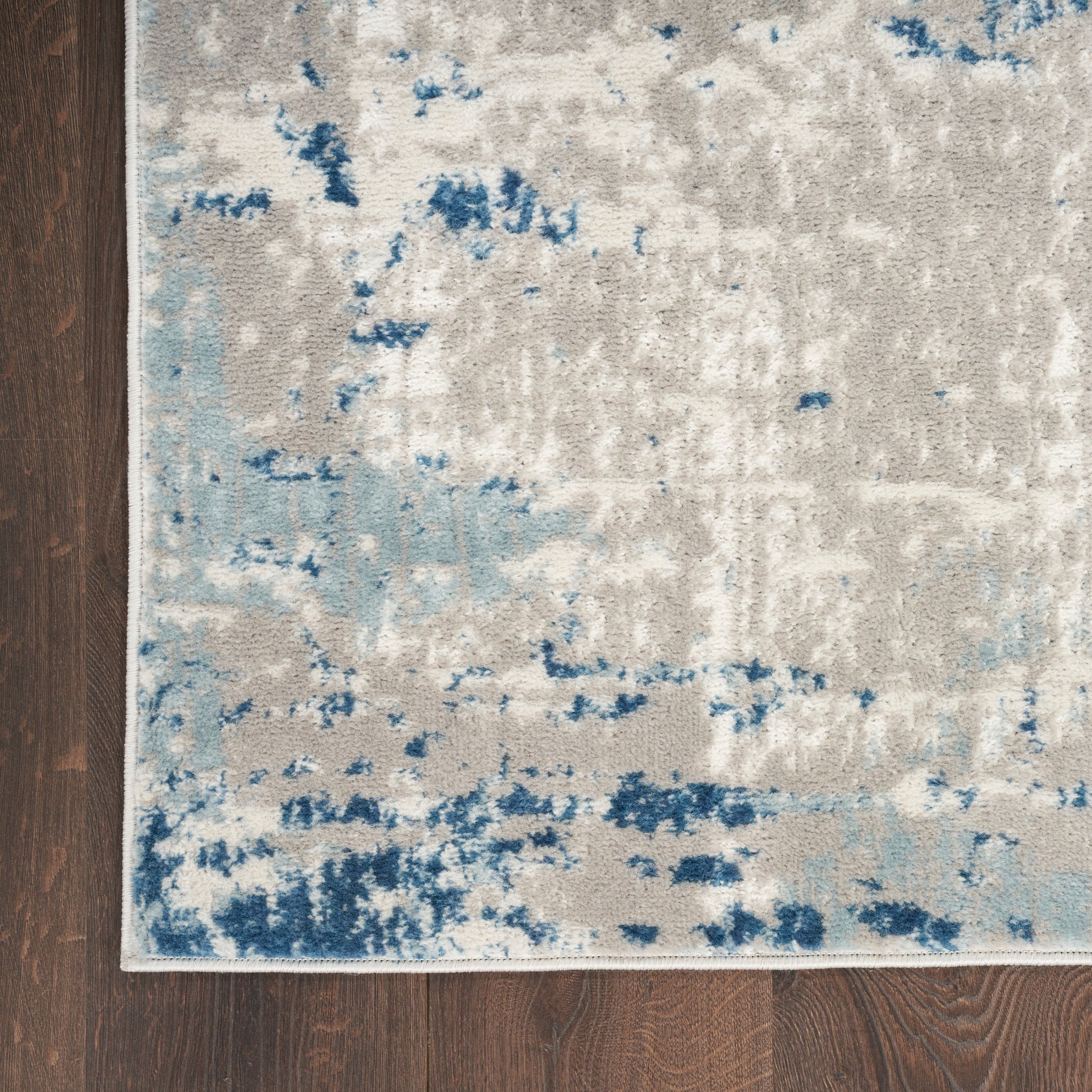 Nourison Home Quarry  Ivory Grey Blue  Contemporary