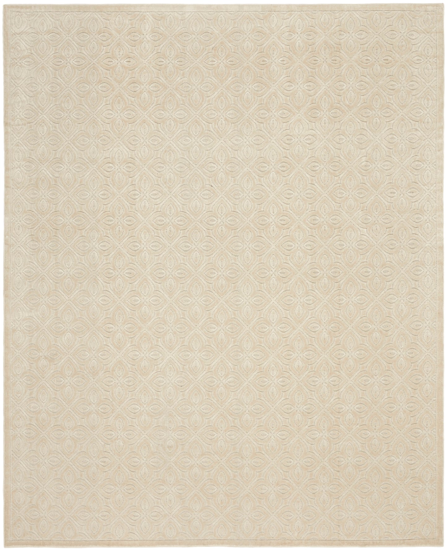 Nourison Home Washable Charm WCH03 Ivory Contemporary Machine Woven Rug
