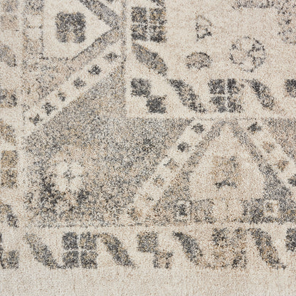 Nourison Home Fusion  Cream Grey  Transitional