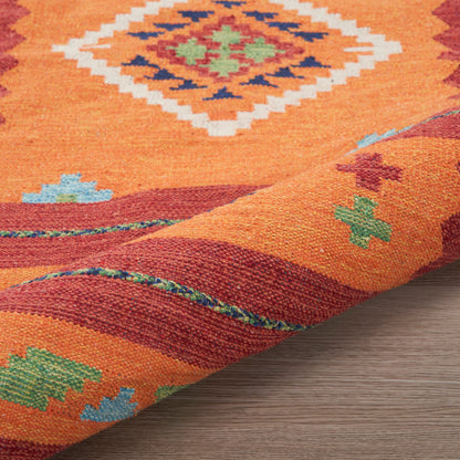 Nourison Home Baja  Orange Red  Transitional