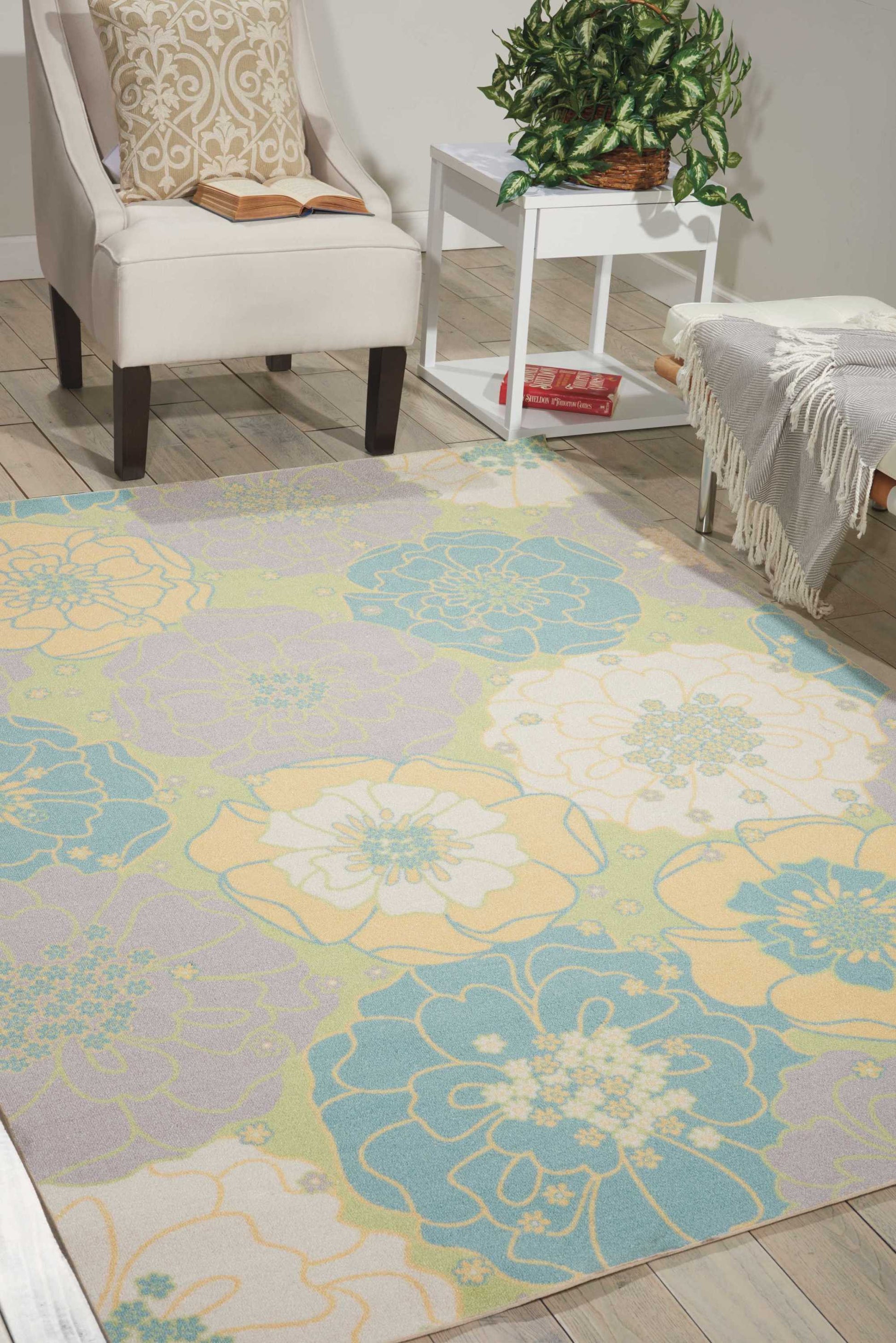 Nourison Home Home & Garden  Green  Contemporary