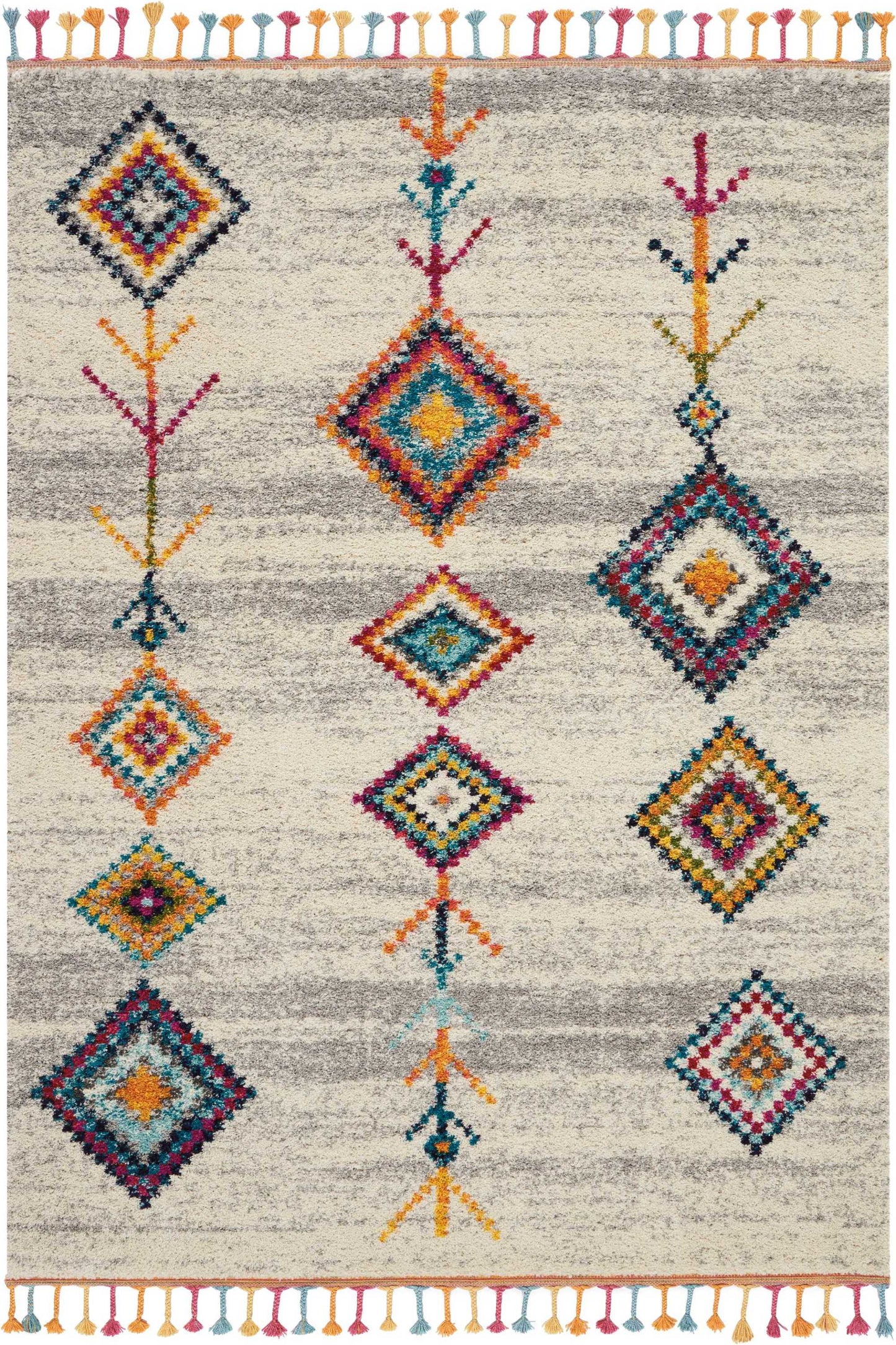 Nourison Home Nomad NMD04 Cream Grey Transitional Power-loomed Rug