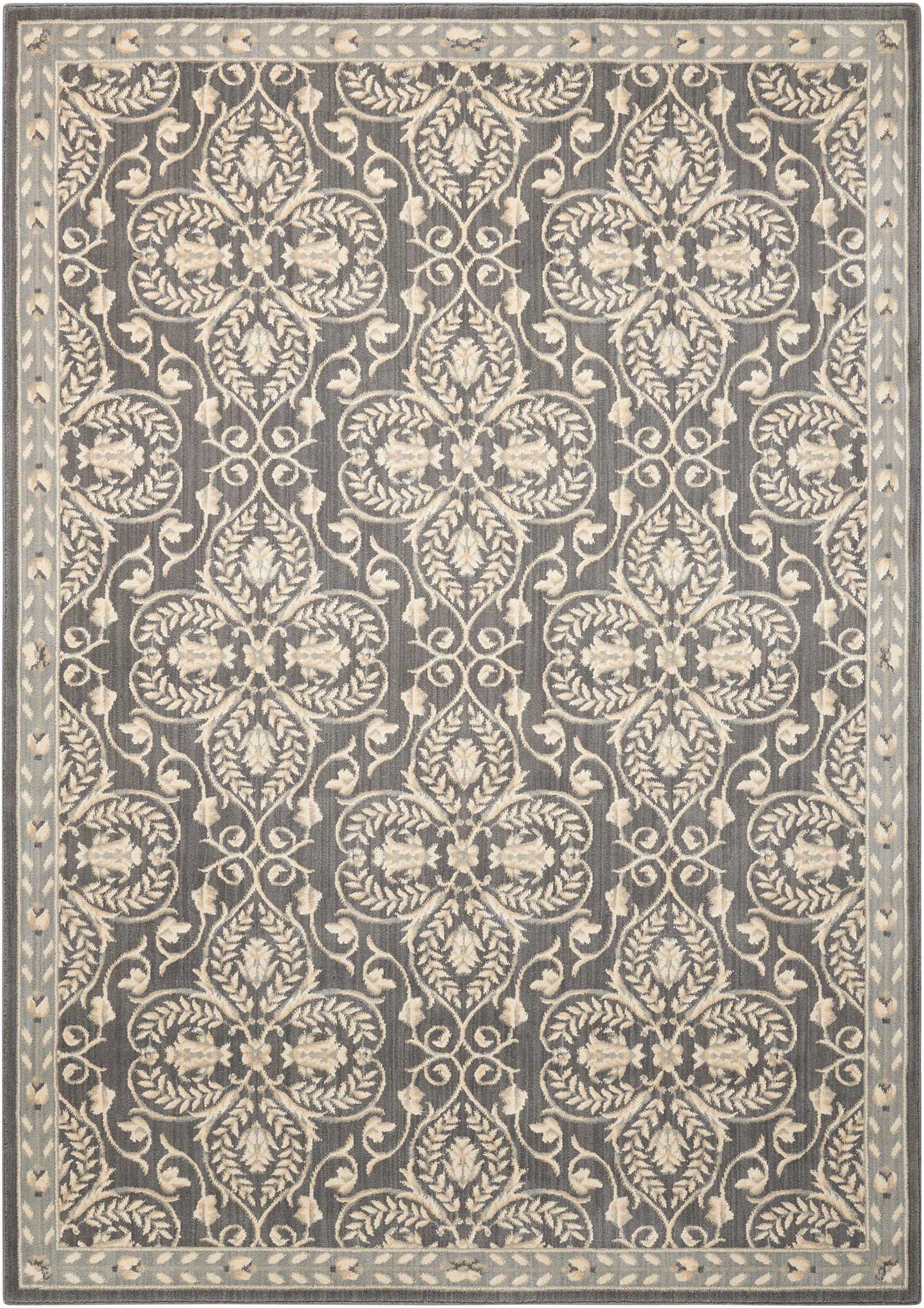 Nourison Home Riviera  Graphite  Traditional