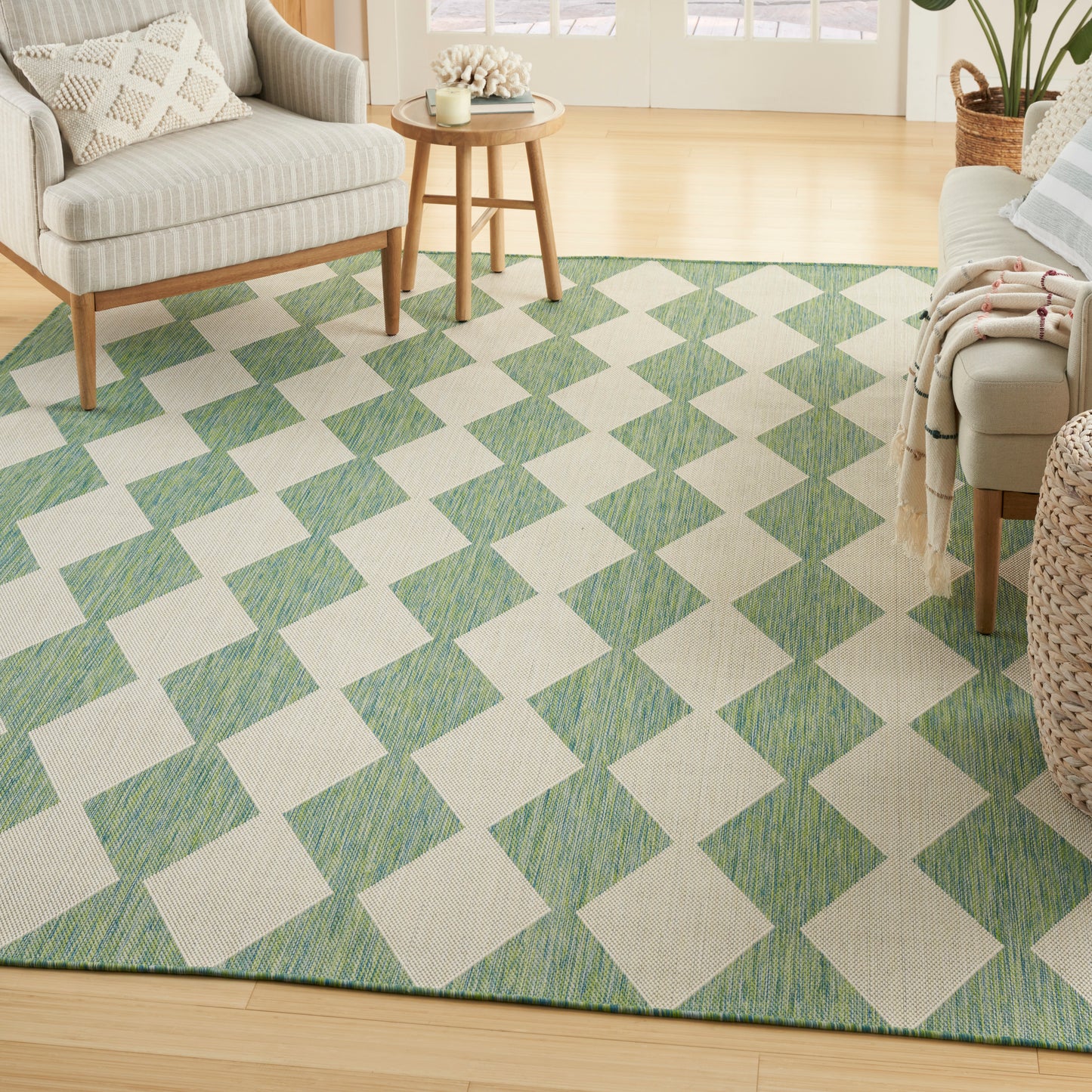 Nourison Home Positano  Blue Green  Contemporary